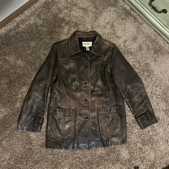 Eddie Bauer Jackets & Blazers - Vintage Eddie Bauer Leather Jacket